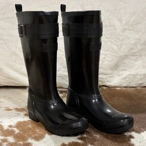 Sperry Winter Atlantic Black Rain Boots Women’s 5.5
